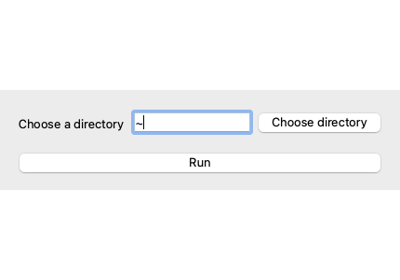 Directory dialog widget